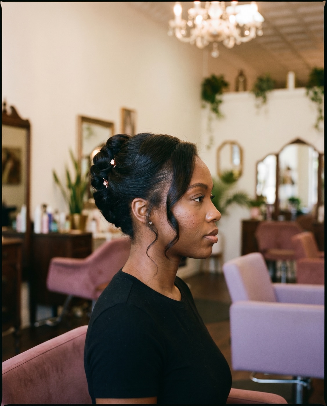 Elegant updo style at MSL Salon Boutique